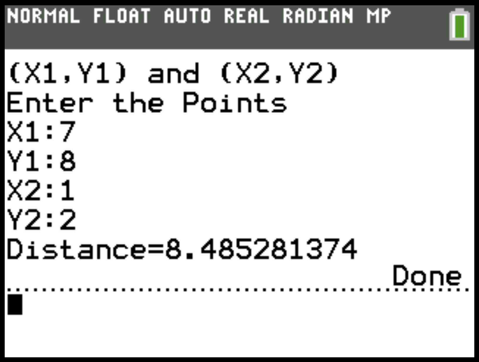 Distance Solver
