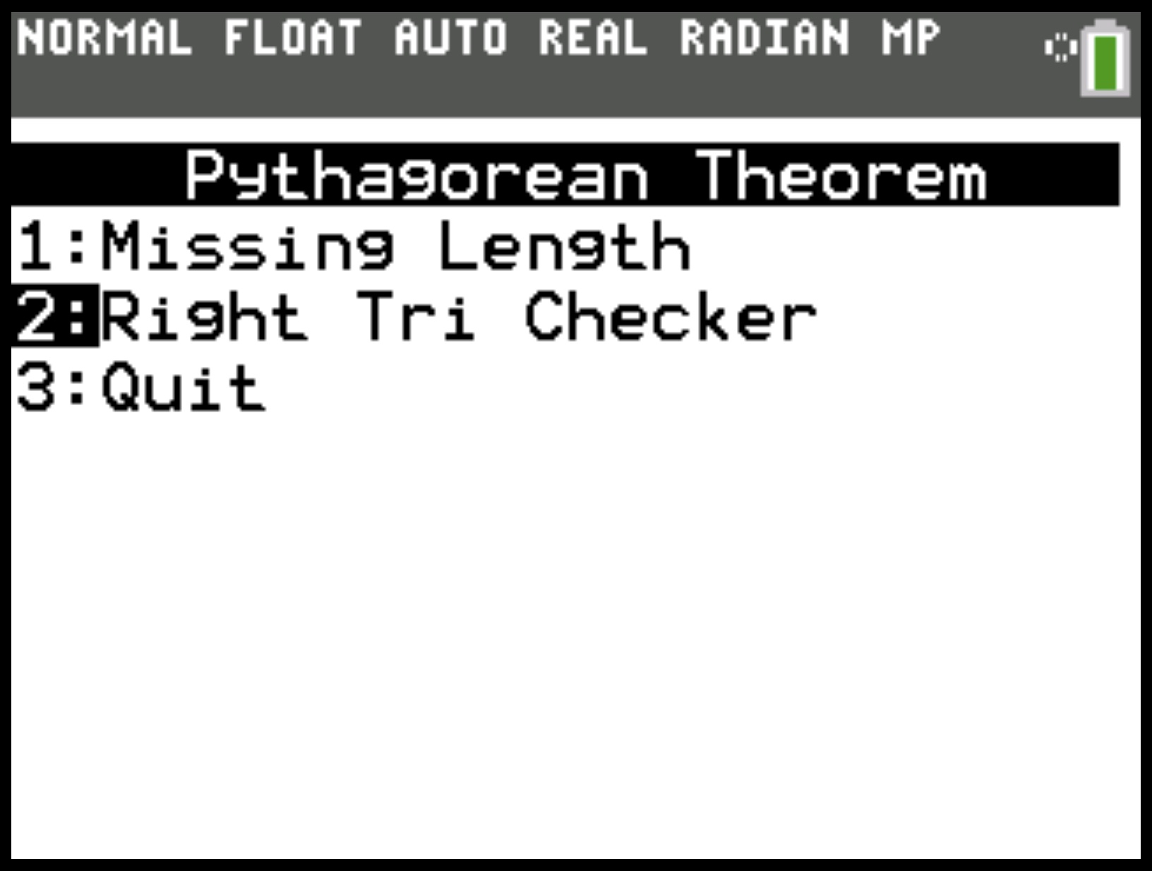 Pythagorean Theorem